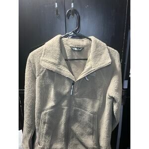 The North Face Women’s Tan Sherpa Fleece Full Zip Jacket Size M